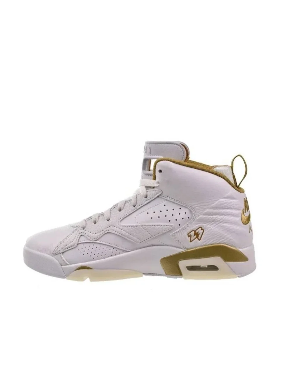 NEW Jordan MVP Men's Shoes White/Metallic Gold-Phantom DZ4475-170 Size 7.5